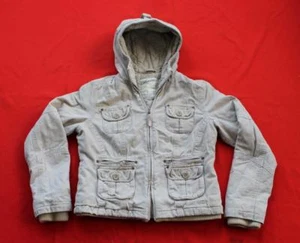 AEROPOSTALE ~ Hoodie Hooded Khaki Zippered Jacket ~ Size Juniors LARGE L - Picture 1 of 4