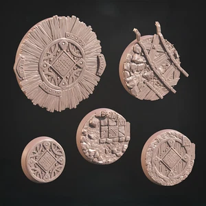 CastnPlay #826b Dwarven Circle Bases - 30mm - A - Picture 1 of 3
