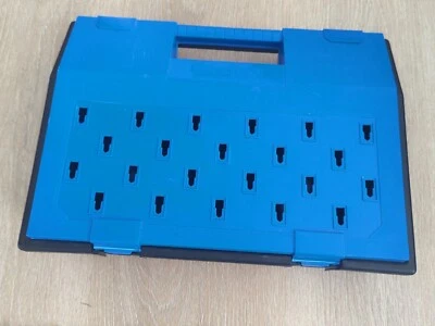 Vintage 1996 Fisher Price Construx Blue Carrying Case  - Image 1 of 4