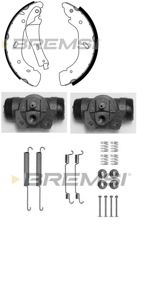 FORD TRANSIT MK6 RWD BRAKE SHOES FITTING KIT AND WHEEL CYLINDERS - Image 1 of 1