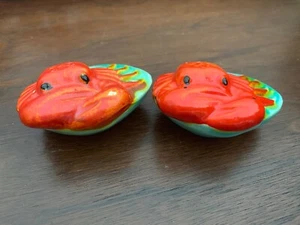 Vintage Salt & Pepper Shakers Crabs Made In Japan - Picture 1 of 4