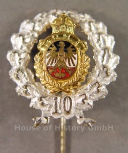 111866 (9611c) Bund Deutscher Militäranwärter, silberne Ehrennadel für 10 Jahre - Picture 1 of 4