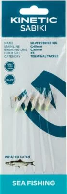 Kinetic Sabiki SilverStrike Fishskin Heringsvorfach Heringvorfach Hering Rig - Bild 1 von 4