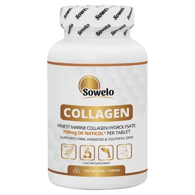 鱼胶原水解酸片 – NatiCol 用于皮肤保湿和修复 – Sowelo — 第 1/4 张图片