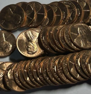 1970D Lincoln Memorial Cent Roll BU RED Unsearched - Image 1 of 3