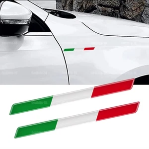 2 Piezas Resina 3D Bandera Italia Pegatina Logo Emblema Insignia Calcomanía Accesorios Coche - Imagen 1 de 14