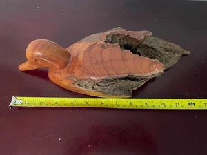 Nice Carved Wood Duck Artist Made Decoy 1998 Ken Capps The Duck Farm de - Picture 1 of 4