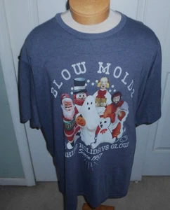 CHRISTMAS BLOW MOLD SINCE 1957 VINTAGE  T SHIRT 3 XL BLUE RARE - Picture 1 of 3