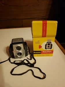 Kodak Brownie Starflex Camera Color & Black Camera Dakon Lens W/ Original Box - Picture 1 of 13