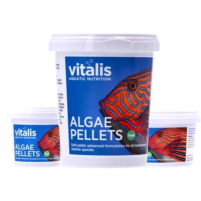 Vitalis Algae Pellets XS 1mm Fish Food Soft Sinking Herbivore Aquarium Tank