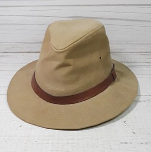 Vintage REI Tan Safari Hat Hiking Trek USA Union Made Size Medium - Picture 1 of 14