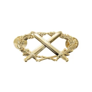 INSIGNE BMP2 BREVET MILITAIRE PROFESSIONNEL 2° DEGRES BSTAT OR ATTACHE 2 PIN'S - Imagen 1 de 1