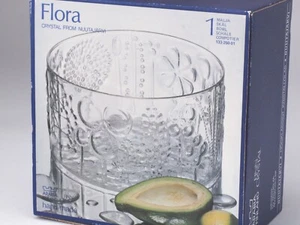 Floral Embossed Crystal Compote - Picture 1 of 9