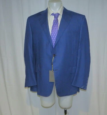Canali 1934 Exclusive Cashmere Cobalt Blue Two Button Sport Coat 54R NWT $3250 - Image 1 of 4
