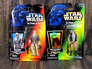 1995 Star Wars Kenner Action Figure Lot Han Solo & 1996 Rebel Fleet Trooper - Picture 1 of 17