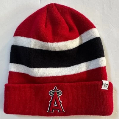 Angels Cali Baseball Red Cuff Knit Beanie Small Hat, Forty-Seven Brand, NWoT - Image 1 of 4