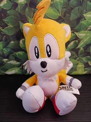 Peluche SONIC THE HEDGEHOG Jakks SEGA 2021 Colas Zorro Amarillo y Blanco Foto 1 de 4