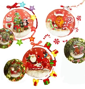 Totally Santa Make Your Own Juguete Artesanía Adornos de Navidad, Juego de Regalo de 3 Bolas - Imagen 1 de 6