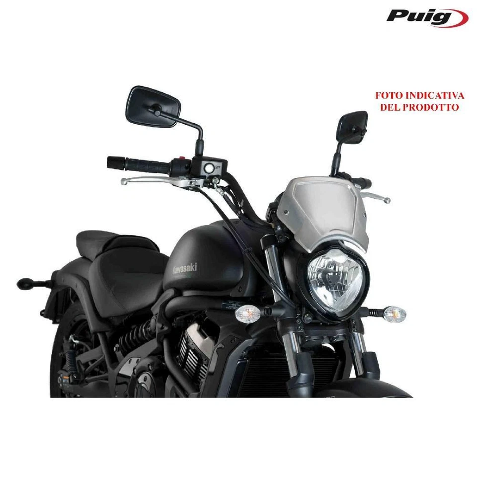PUIG 9800P CUPOLINO CON KIT STAFFE ALLUMINIO SILVER per Ducati SCRAMBLER 1100 20 - Immagine 1 di 2