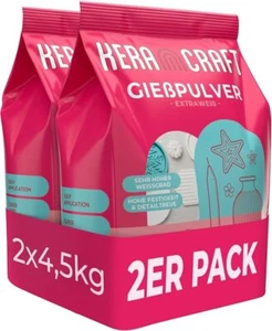 Keracraft Gießpulver weiß 2x4,5kg - Reliefgießpulver weiß für kreative Projekte - Bild 1 von 7