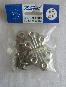 NOS National Mfg. Hardware Vtg. butterfly flush hinge 2 7/8” NIP - Cabinet door - Picture 1 of 4