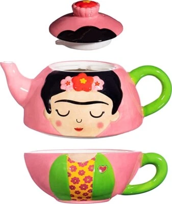 Sass & Belle Frida Blumentee für eine Teekanne Tasse Keramik Geschenkset verpackt  - Bild 1 von 4