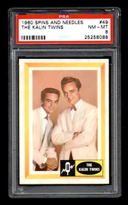 1960 Fleer Spins and Needles #49 The Kalin Twins PSA 8 - Bild 1 von 2