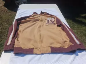 Vintage 2000’s VOKAL Streetwear Y2K Maroon Striped Full Zip Track Jacket XL - Bild 1 von 11