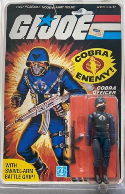 DE COLECCIÓN HASBRO GI JOE ARAH 1982 COBRA OFICIAL SIN USAR, EN CAJA 32 REVERSO MELOCOTÓN ARCHIVO TARJETA GIRATORIA Foto 1 de 4