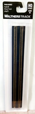 Walthers Railroad 948-83083 Asphalt Street Track - Package of 2 Tracks HO Scale - Image 1 of 4