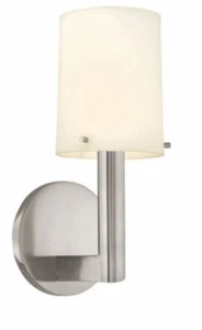1911.13 Sonneman Calmo-Roto Contemporary Wall Sconce with Satin Nickel Finish - Picture 1 of 2
