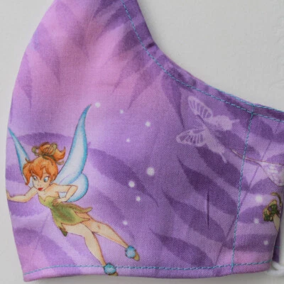 Máscara facial hecha a mano Fairy Tink Disney Magic Filter bolsillo lavable, alambre M-Adulto Foto 1 de 4