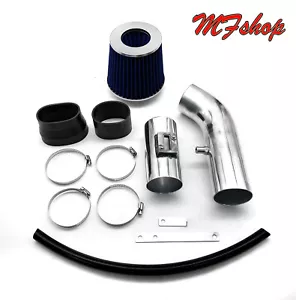 Black Blue 2PC Air Intake Kit For 2004-2009 Mazda B4000 Base DS SE 4.0L V6 - Picture 1 of 2
