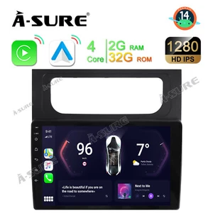 Carplay 2+32G Android 14 Autoradio GPS Navi für VW Touran 1T1 1T2 1T3 2011-2014 - Bild 1 von 15