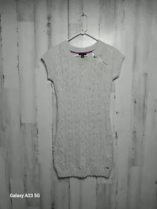 TOMMY HILFIGER ZELA Sweater Dress Cable Knit Wool/Angora Blend S - Picture 1 of 10