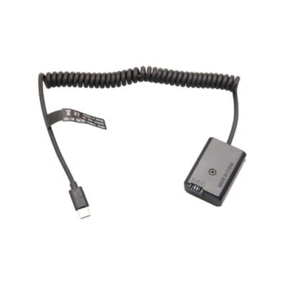 USB Type-C Cable Power Adapter NP-FW50 Dummy Battery for Sony A7 A7II A7SII A7S - Image 1 of 4