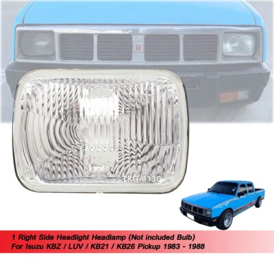 RH Scheinwerfer Hauptscheinwerfer für Isuzu KBZ LUV KB21 KB26 Pickup 1983 198... - Bild 1 von 4