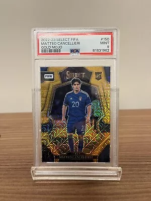 Matteo Cancellieri Rookie Gold Mojo 1/10 PSA 9 FIFA Select 2022-23 Panini - Image 1 of 2