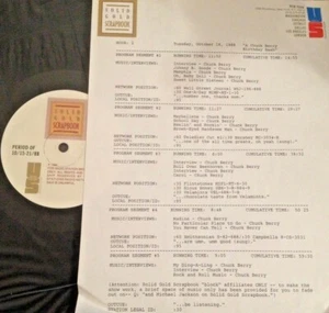 RADIO SHOW: 10/18/88 CHUCK BERRY BIRTHDAY BASH! 4 INTERVIEWS w/CHUCK/15 TUNES - Picture 1 of 1