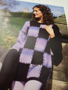 Narvik Couture Exclusive Knitting Pattern C2 Patchwork Sweater 30-40 - Picture 1 of 1