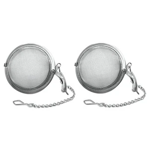 3 Inch Stainless Steel Mesh Tea Ball Infuser - Loose Leaf Tea Strainer for He... - Picture 1 of 9