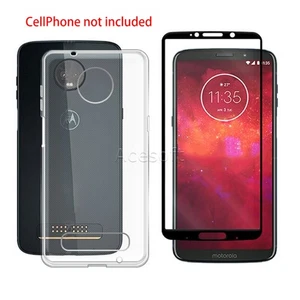 Explosion-proof Screen Protector TPU Case for Motorola Moto Z3 Play XT1929 Phone - Picture 1 of 4