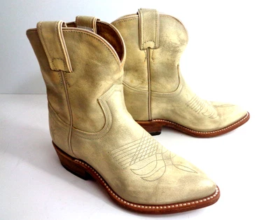 FRYE BOOTS Billy Short 77816 Cuero Marfil 6M Botas Vaqueras Botines MÉXICO Foto 1 de 4