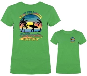 Camiseta para mujer Enjoy The Summer California Surfing - Imagen 1 de 19