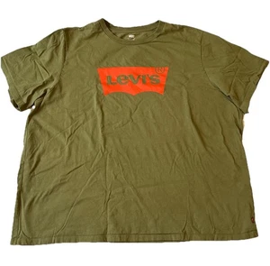 Levi's Shirt Men’s 3XL Green Logo Graphic Tee Short Sleeve Crew Neck Classic - Picture 1 of 7