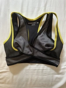 Limited Edition Alexander Wang x H&M Black & Yellow Sports Bra Size 8 - Picture 1 of 4