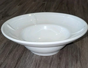 Fiesta Signature Schüssel weiß Fiestaware Standfuß Servierschüssel 10" Dekor USA HLC - Bild 1 von 13