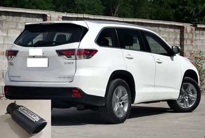 Tubo de escape silenciador punta de escape trasero negro para Toyota Highlander 2007-2019 1 pieza Foto 1 de 4