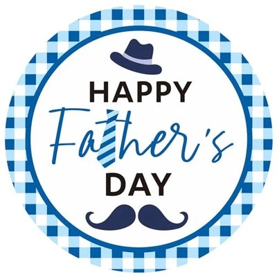  60 Piezas Pegatinas Regalo Día del Padre, 2 Pulgadas Feliz Día del Padre Pegatinas, Azul  Foto 1 de 4