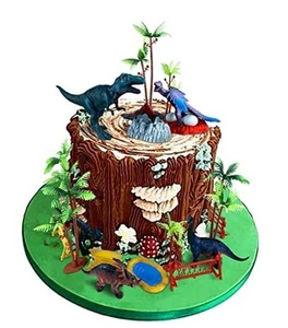 21 Pcs Dinosaur Cake Decorations, Dinosaurs Figures Toys for Kids Theme - Picture 1 of 8